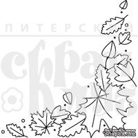 Акриловый штамп &quot;Уголок с листьями&quot; (грибы) - ScrapUA.com