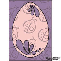 Чипборд. Пасхальное яйцо с завитками №2. 6см - ScrapUA.com