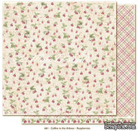 Двусторонний лист бумаги для скрапбукинга от Maja Design - Coffee in the Arbour - Raspberries, 30x30 см