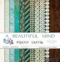 Набор бумаги Galeria Papieru - Piękny umysł - A Beautiful Mind, 30,5 x 30,5 см, 12 листов - ScrapUA.com