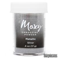 Пудра для ембоссинга Moxy Metallic Silver от American Crafts,  17 г