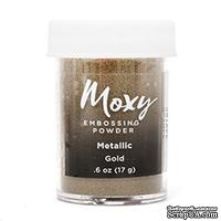 Пудра для ембоссинга Moxy Metallic Goldот American Crafts, золотая, 17 г