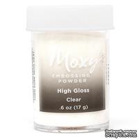 Пудра для ембоссинга Moxy Opaque White от American Crafts, белая,  17 г