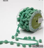 Лента Pom Pom String, ширина 1,2 см, 90 см,цвет бирюзовый