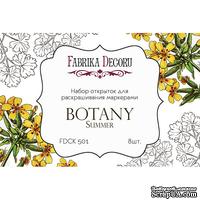 Набор открыток для раскрашивания маркерами Botany Summer, ТМ Фабрика Декору