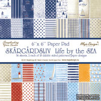 Набор бумаги для скрапбукинга от Maja Design - Life by the Sea PAPER PAD, 15х15 см, 36 листов - ScrapUA.com