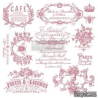 Набор силиконовых штампов от Prima Marketing CLEARLY ALIGNED DÉCOR STAMPS – I SEE PARIS – 30х30 см - ScrapUA.com