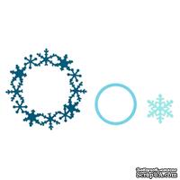 Набор ножей Sizzix Framelits Die Set 3PK - Frame, Snowflake - Cнежинки, 3 шт.