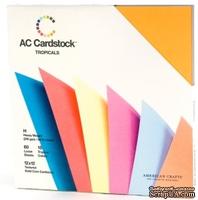 Набор картона от American Crafts - Tropicals,  30х30 см