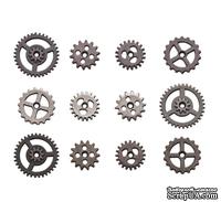 Набор металлических украшений-шестеренок Tim Holtz Ideaology - Mini Gears - ScrapUA.com