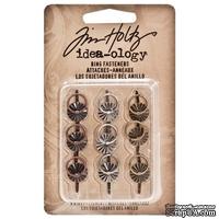 Брадсы-крепежи для цепочек Tim Holtz - Ideaology - Ring Fasteners