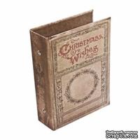 Обложка для альбома от Tim Holtz - Worn Cover - Christmas Wishes, 12x18 см - ScrapUA.com