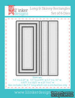 Нож для вырубки от Lil' Inker Designs - Stitched Mats: Long & Skinny Rectangles