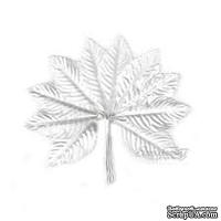 Тканевые листики Victoria Lynn - Large Single Leaf White, цвет: белый, 12 шт.