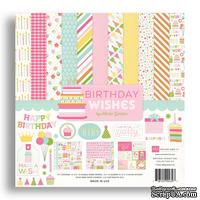 Набор бумаги от Echo park - Birthday Wishes Girl, 12+2 листа, 30х30 см - ScrapUA.com