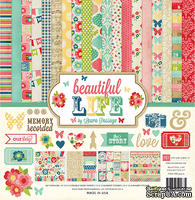 Набор бумаги и декора от Echo Park Beautiful Life Collection Kit, 30x30 см