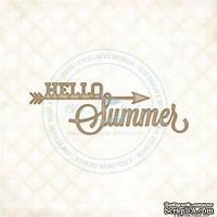 Чипборд Blue Fern Studios - Hello Summer