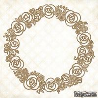 Чипборд Blue Fern Studios - Rose Wreath - ScrapUA.com