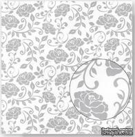 Лист плотной скрапбумаги с глиттером и тиснением - Best Creation Paper - Glitter Elegance Pleasant, 30 x 30 см - ScrapUA.com