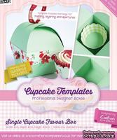 Шаблон-трафарет от  Crafters Companion -Cupcake Templates Collection - Single Cupcake Favour Box - ScrapUA.com