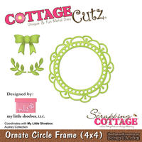 Лезвие CottageCutz - Ornate Circle Frame, 10х10 см, коллекция My Little Shoebox