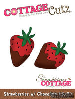 Лезвие CottageCutz - Strawberries w/ Chocolate, 7,5х7,5 см