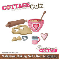 Лезвие CottageCutz Valentine Baking Set, 10х10 см, 2 штуки