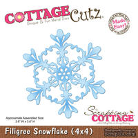 Лезвие CottageCutz Filigree Snowflake, 10х10 см