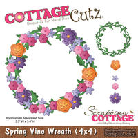 Лезвие CottageCutz - Spring Vine Wreath, 10х10 см