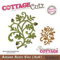 Лезвие CottageCutz Autumn Acorn Vine, 10х10 см - ScrapUA.com