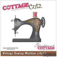 Лезвие CottageCutz Vintage Sewing Machine, 10х10 см