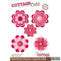 Лезвие CottageCutz - Sweetheart Flowers, Layered, 10х15 см - ScrapUA.com