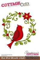 Лезвие CottageCutz Red Bird Wreath, 10х15 см - ScrapUA.com