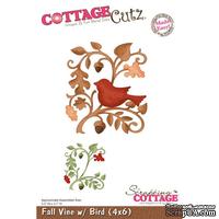 Лезвие CottageCutz Fall Vine w/ Bird, 10х15 см - ScrapUA.com