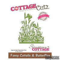 Лезвие CottageCutz Fancy Cattails & Butterflies (Elites)