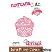 Лезвие CottageCutz - Sweet Filigree Cupcake (Elites)