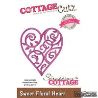 Лезвие CottageCutz - Sweet Floral Heart (Elites)