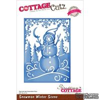 Лезвие CottageCutz - Snowman Winter Scene