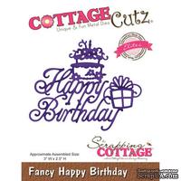 Лезвие CottageCutz - Fancy Happy Birthday