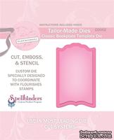 Нож для вырубки от Spellbinders - Tailor-Made Classic Bookplate Template Die - ScrapUA.com