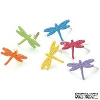 Набор брадсов Creative Impressions - Tropical Dragonflies, 50 штук - ScrapUA.com