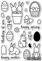 Штампы от Memory Box - Springtime Bunnies clear stamp set