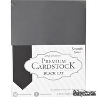 Набор кардстока DCWV Core'dinations Value Pack Smooth Cardstock, Black Cat, 21.6х27.9 см, 50 листов, черный