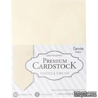 Набор кардстока DCWV Core'dinations Value Pack Smooth Cardstock, Vanilla Cream, 21.6х27.9 см, 40 листов, ванильный кремовый