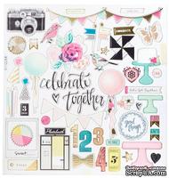 Высечки из чипборда от Crate Paper - Maggie Holmes Confetti Collection - 30x30 см, 49 шт. - ScrapUA.com