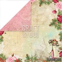 Лист скрапбумаги от Craft and You Design - Christmas Story,  30х30 см, CP-CS05