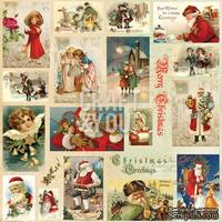 Лист скрапбумаги с картинками от Craft and You Design - Christmas Story,  30х30 см, CP-CS07