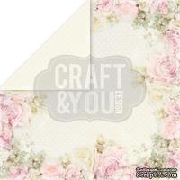 Лист скрапбумаги от Craft and You Design - My Wedding, 30х30 см, CP-MW04