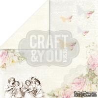 Лист скрапбумаги от Craft and You Design - My Wedding, 30х30 см, CP-MW05