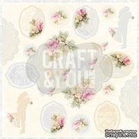 Лист скрапбумаги от Craft and You Design - My Wedding, 30х30 см, CP-MW07